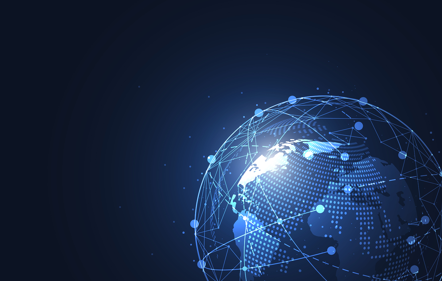 industries globe background