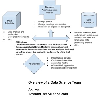 Overview of a data science team